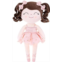 Gloveleya Baby Dolls Soft Snuggly Curly Hair Ballerina Doll First Baby Girl Gifts Plush Ballet Doll with Lace Mesh Dress Pink 13inches Ballerina Series