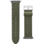 Ted Baker Ted Engraved Leather Light Green Keeper smartwatch band compatible with Apple watch strap 42mm, 44mm