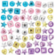 Baker Ross Self Adhesive Acrylic Jewels in Unicorn Colours - Pack of 250, Kids Gem Craft Supplies (FC323)