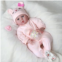 SCOM Reborn Baby Dolls Girl - 22-Inch Lifelike Newborn Baby Dolls with Weighted Soft Cloth Body, Adorable Realistic Reborn Dolls for Ages 3+
