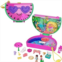 Polly Pocket Watermelon Pool Party Compact Playset with Scented Feature, 2 Micro Dolls, 12 Accessories & Water Play, Toy Gift for Ages 4 Years Old & Up (Amazon Exclusive)