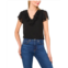 Womens CeCe Ruffled V Neck Top