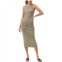 Womens Michael Stars Wren Ultra Rib Midi Dress w/Slit