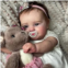 iCradle 20inch50CM Reborn Baby Dolls Silicone Vinyl Full Body Realistic Newborn Toddler Doll with Brown Hair Anatomically Correct Washable Toy Gifts for Age3+
