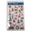 Christmas Crafts Buffalo Gnomes 3D Stickers - Christmas Pop-Up Stickers for Crafts, Cardmaking, Scrapbooks - 20 Pc