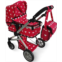 The New York Doll Collection Convertible Combo Baby Doll Stroller for 3 Year Old Girls & Up Play Toy Baby Stroller for Dolls, Folding Adjustable Bassinet Carriage Buggy with Storage Basket Converts to