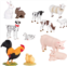 Terra by Battat - Toy Farm Animals - Cows, Dogs, Pigs & More - Realistic & Detailed Animal Toys for Kids - 6 Barnyard Animal Pairs - Farm Animal Set - 3 Years +