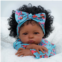 BABESIDE Lifelike Reborn Black Girl- 18-Inch Realistic Newborn Real Life Baby Dolls with Clothes and Toy Gift for Kids Age 3+