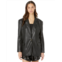 Womens Blank NYC Leather Oversized Blazer