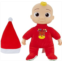Cocomelon Musical Deck The Halls JJ Doll - Includes JJ Roto Doll with Santa Hat - Festive Doll with Activated Sounds- Toys for Preschoolers