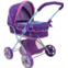 509 Crew: Mermaid Doll Pram - Kids Pretend Play, Retractable Large Canopy, Shopping Basket & Removable Carry Cot Bed, Ages 3+ (T721028)