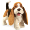 The Puppet Company Folkmanis Basset Hound Hand Puppet , Brown, White, Black