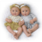 The Ashton-Drake Galleries Linda Murray Silver and Gold Twins Baby Doll Set