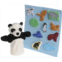 Constructive Playthings Panda Bear, Panda Bear What Do You See 12 pc. Puppet & Props Set for Ages 2 Years and Up