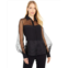 Cushnie Button-Down Sheer Blouse with Billowing Sleeves
