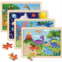 RANSUNN Wooden Puzzles for Kids Ages 3-5 4-6, 4 Packs 24 Piece Colorful Wooden Puzzles for Toddler Children, Learning Educational Puzzles Toys for 3 4 5 6 Boys and Girls (Size 11.8X8.9)…