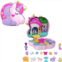 Polly Pocket Compact Playset, Unicorn Tea Party with 2 Micro Dolls & Accessories, Travel Toys with Surprise Reveals