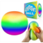 Power Your Fun Arggh Rainbow Giant Stress Balls for Adults - 3.75 Inch Large Stress Balls for Kids Squishy Toys Ball Anxiety Stress Relief Fidget Toy Sensory Ball Squeeze Toy for B