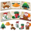 Jofan 6 Pack Christmas Wooden Puzzles for Kids Toddlers Boys Girls Christmas Toys Stocking Stuffers Party Favors Gifts