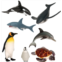 Terra by Battat - Toy Sea Animals - Whale, Dolphin, Penguin, and More - Detailed Ocean Creatures - Realistic Figurines for Sensory Bin - Sea Life Animal Set - 3 Years +