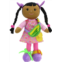 linzy Toys 16 Dark Skin Educational Doll/Adorable Plush Doll Comes with a Removable Outfit Packed with Closures-Perfect for Testing a Little Ones Problem Solving and Motor Skills
