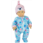 Sophias 15 Baby Doll 2 pc. Winter Print Fleece Sleeper & Bear Hat, Light Blue and Pink
