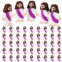 Sumind 50 Pcs Jesus Toys Original Design Mini Rubber Little Jesus Figurine to Hide and Seek Religious Party Favors Sunday School Craft Baptism Gifts for Easter Egg Stuffers(Purple)