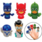 Ginsey Hasbro PJ Masks 5 Piece Finger Puppet Set - Party Favors, Educational, Bath Toys, Story Time, Floating Pool Toys, Beach Toys, Finger Toys, Playtime
