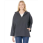 Eileen Fisher Hooded Pop-Over in Light Cotton Nylon