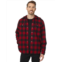 L.L.Bean Mens LLBean Scotch Plaid Hooded Shirt Slightly Fitted Regular