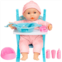 Best Choice Products 12.5in Realistic Baby Doll, Life-Size Toddler Doll with Soft Body, Highchair, Potty, Pacifier, Bottle, 9 Accessories Included