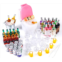 HSJH 71 Pcs Miniature Ice Cubes Beer Bottles and Mini Drink Soda Pop Cans House Accessories for Fairy Garden Pub Bar Cake Decoration 1/12 Doll House Barrel Pretend Play DIY Party T