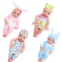 ONEST 5 Pieces 10 Inch Dolls Reborn Baby Doll Set Include 1 Set 10 Inch Newborn Baby Doll and 4 Pieces Handmade Doll Clothes Jumpsuit Clothes