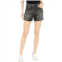 AG Jeans Alexxis High-Rise Vintage Shorts in Shadow Black