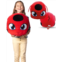 Miraculous Ladybug Tikki Plush Pillow 40 cm Extra Soft Plush Toy for Kids with Large Secret Zipper Pocket at Back (Wyncor)