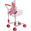 HUSHLILY Toy Shopping Cart for Kids, Toy Grocery Cart for Toddlers 3 Years and up, Shopping Cart Toy Foldable, Metal Frame, Red