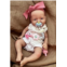 MYREBABY Lifelike Reborn Baby Doll - 7 Mini Full Platinum Silicone Realistic Newborn Baby Doll, Non-Vinyl Doll, Washable Reality Doll Baby with Feeding Kit & Gift Box-Girl