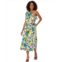 Womens Donna Morgan One Shoulder Midi with Ruffle