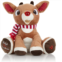 KIDS PREFERRED Santa Claus Rudolph The Red-Nosed Reindeer Musical Stuffed Animal, Babys First Christmas Plush, 8 Inches