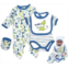 TatuDoll Reborn Dolls Clothes Baby Boy for 20- 22 Reborn Newborn Dolls Clothing Outfit Blue Dinosaur 5pieces Sets