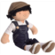 Tikiri Ethically Sri Lankan Toys Joe Fabric Baby Doll, Boy Baby Doll in Dungaree and Cap, Ages 6 Months & Up
