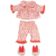 Manhattan Toy Baby Stella 3-Piece Cherry Dream Baby Doll Pajama Set with Slippers for 15-Inch Soft Dolls