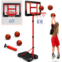 GMAOPHY Kids Basketball Hoop with Stand, Adjustable Basketball Set, Toddler Basketball Toys for Boys Age 3 4 5 6 7 8, Indoor Outdoor Backyard Sport Game Gifts