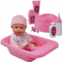 The New York Doll Collection Baby Doll Bath Set with Bathtub & Playtime Accessories ? Bath Time Playset for Kids, Girls, Toddler ? Gift Pack with 12” Doll, Tub, Pretend Pacifier, Plastic Potty & More