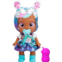 Cry Babies Magic Tears Cry Babies Stars Lilly -12 Baby Doll Blue and White Shiny Iridescent Dress with Cat Themed Hoodie, for Girls and Kids 18M and Up