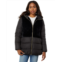 Via Spiga Faux Fur & Puffer Mixed Media w/ Hood