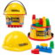 Tonka Tough Builders, Hard Hat, Building Block and Bucket playset- Made with Sturdy Plastic, Boys and Girls, Toddlers Ages 3+, Block playsets, Toddlers, Birthday Gift, Christmas, H