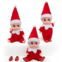 JOYIN 3PCS Christmas Red Tiny Elf Doll Soft Plush Toy Doll for Christmas Decor, Xmas Gift, Xmas Elf Doll Clothing Elf Doll