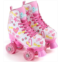 Sakar BARBIE Roller Skates for Girls - Adjustable Sizes, Glitter Wheels, ABEC 5 Bearings - Durable PVC Material, Foam Shoe Lining - Perfect for Active Fun and Adventures
