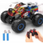 NEXBOX Remote Control Monster Trucks for Boys Age 4-7 8-12 Year Old - RC Bull Car Toys for Kids, Ideas Christmas and Birthday Gifts, 2.4 GHz Multi-Terrain Off-Road Car with Music L